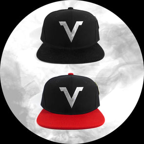 "V" Logo Snapback Caps
